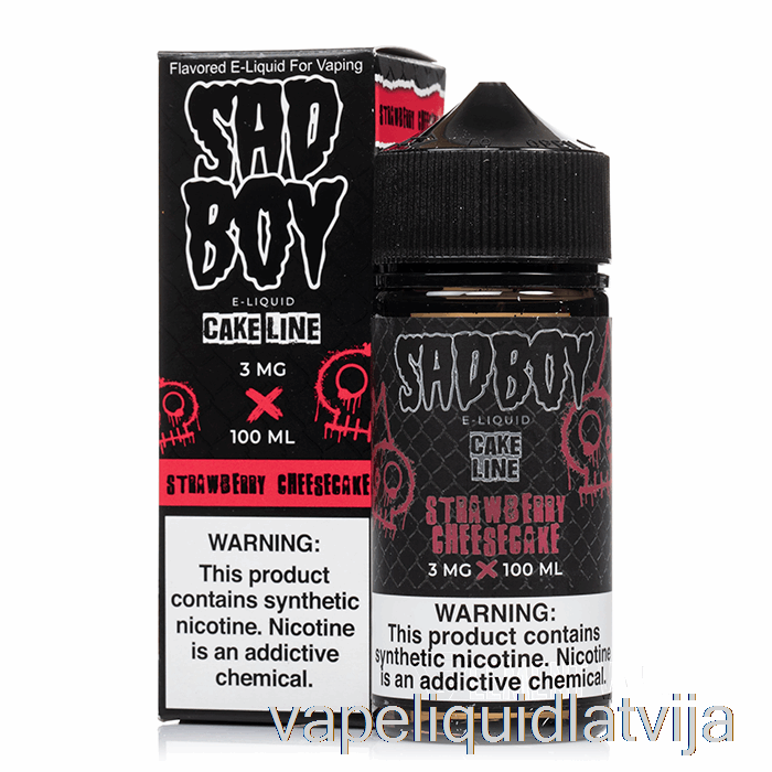 Zemeņu Siera Kūka - Sadboy - 100ml 0mg Vape šķidrums